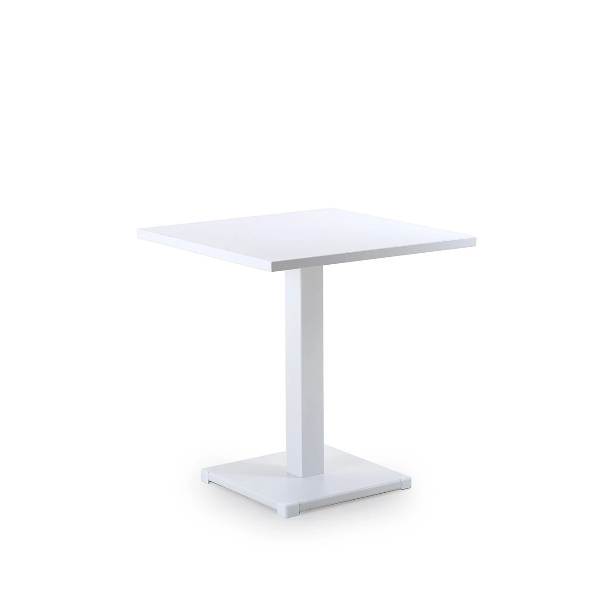Table Conrad Unopiù carrée 70 x 70 H 75 cm blanc