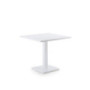 Tavolo quadrato bianco 80 x 80 H 75 cm Conrad Unopiù