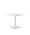 Tavolo quadrato bianco 80 x 80 H 75 cm Conrad Unopiù