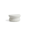 Table basse Agorà en WaProLace blanc avec plateau en verre ø 81 cm