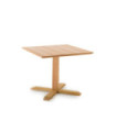 Tavolo quadrato Synthesis di Unopiù in legno di teak, altezza 75 cm