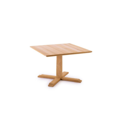 Tavolo Lounge Quadrato Synthesis Unopiù in Teak - Altezza 62 cm