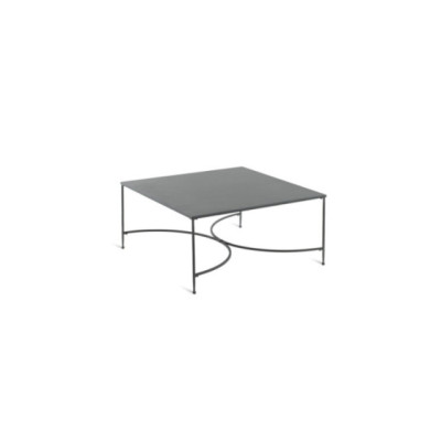Unopiù Toscana square coffee table – Square Graphite Iron