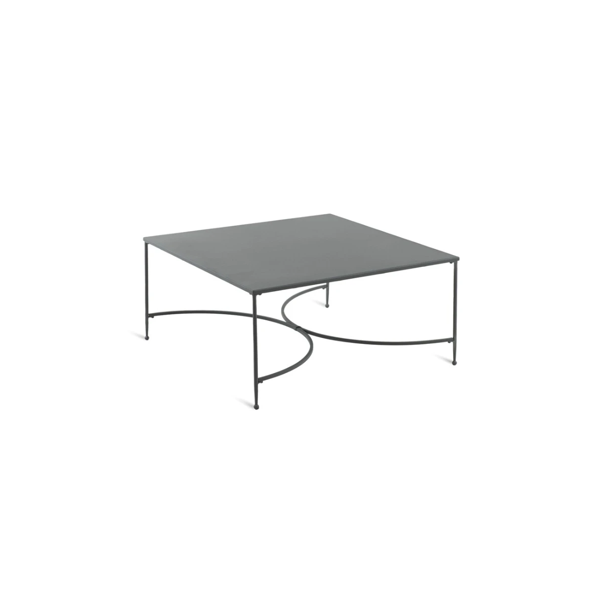 Table basse Toscana Unopiù carrée – Graphite fer