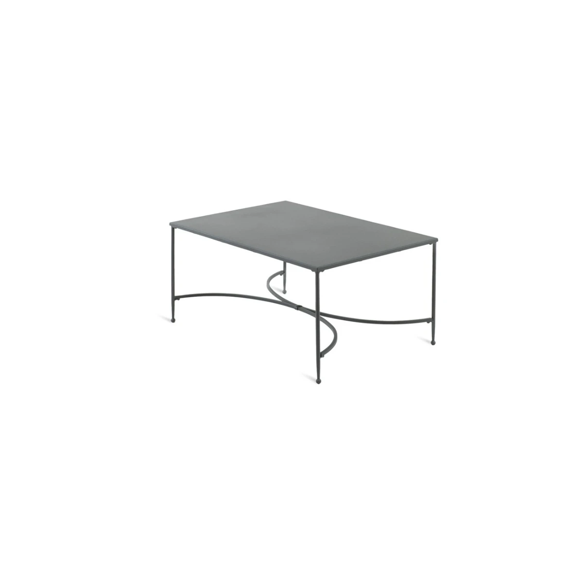 Unopiù Toscana rectangular coffee table in iron 76 x 52 cm garden
