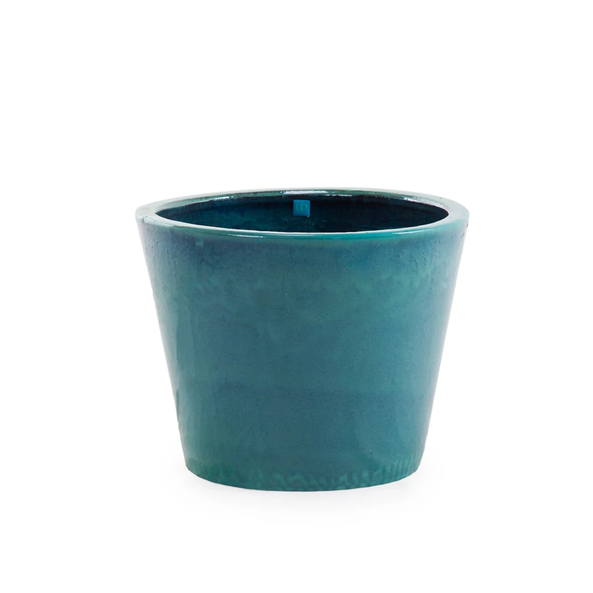 Pot en grès émaillé Ø 50 bleu