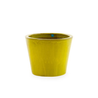 Pot en grès émaillé Ø 50 jaune