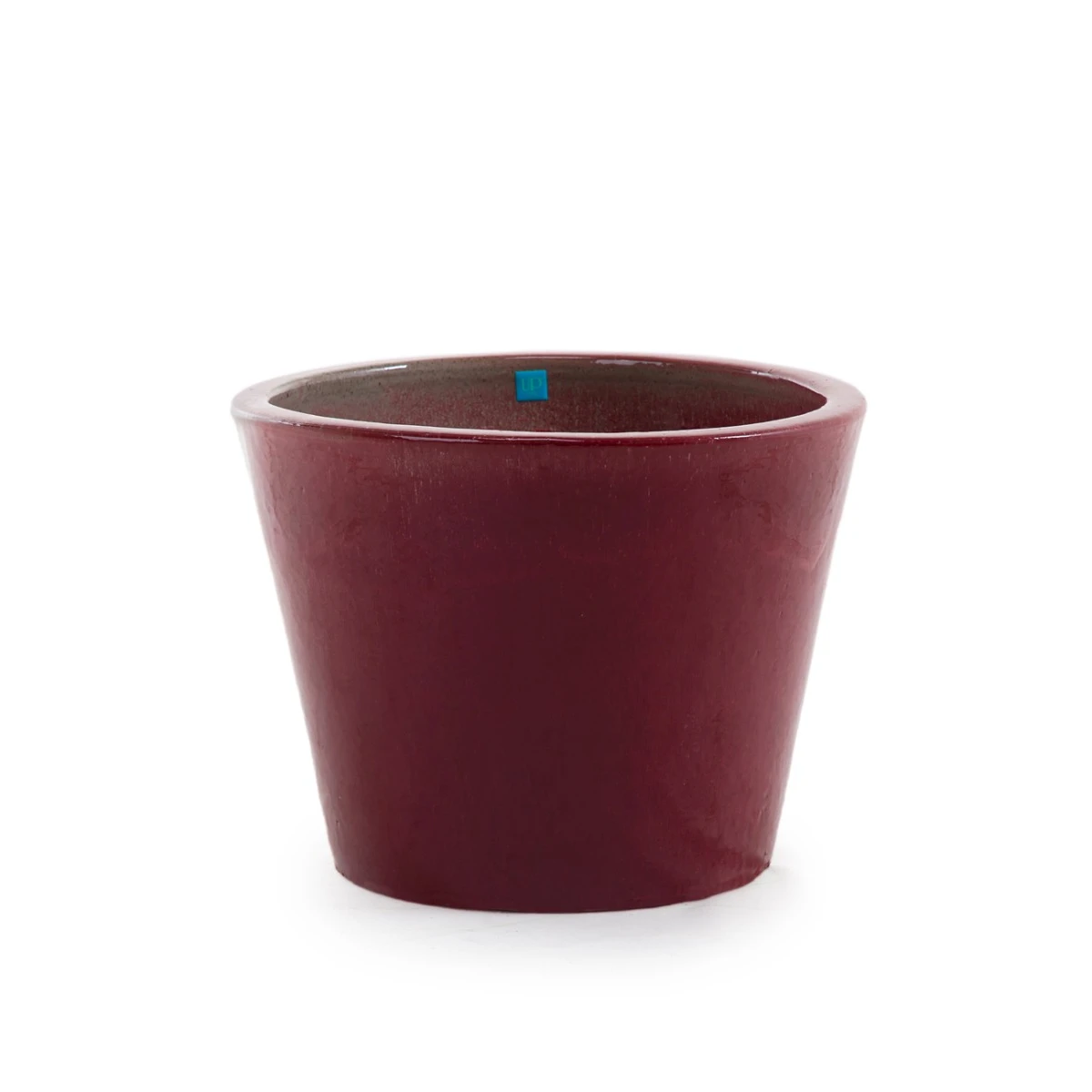 Topf glasiertes Steingut Ø 50 Pflaumenblau