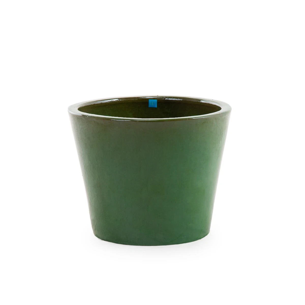 Topf glasiertes Steingut Ø 50 Olivgrün