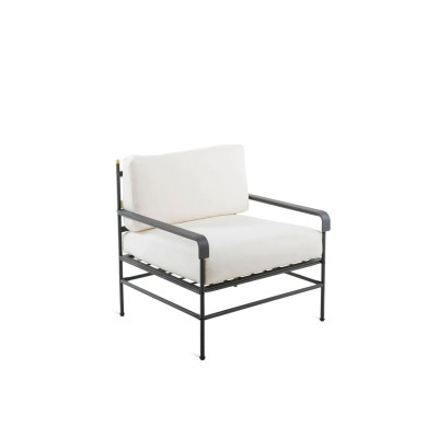 Fauteuil Toscana Unopiù (uniquement structure) en fer graphite | Unopiu