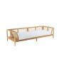 Divano Synthesis Unopiù in Teak e Waprolace - L 260 Eleganza e Comfort