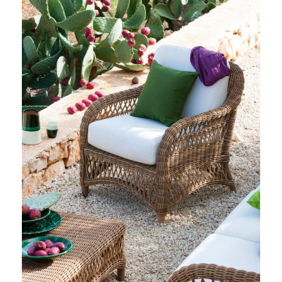 Olimpia Armchair by Unopiù in WaProLace without Seat Cushion