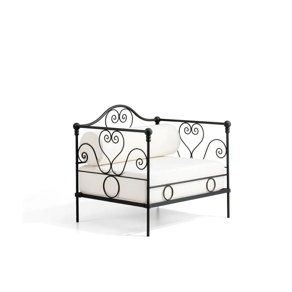 Fauteuil Lounge Aurora Unopiù - Élégance en Fer Forgé