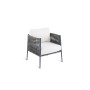 Fauteuil Luce Unopiù (structure graphite)