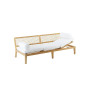 Synthesis Sofa Lounger by Unopiù: Teak & WaProLace, Dual Seats