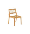 Synthesis Chair by Unopiù in Teak/Waprolace