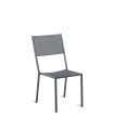Unopiù Conrad iron stacking chair colour graphite