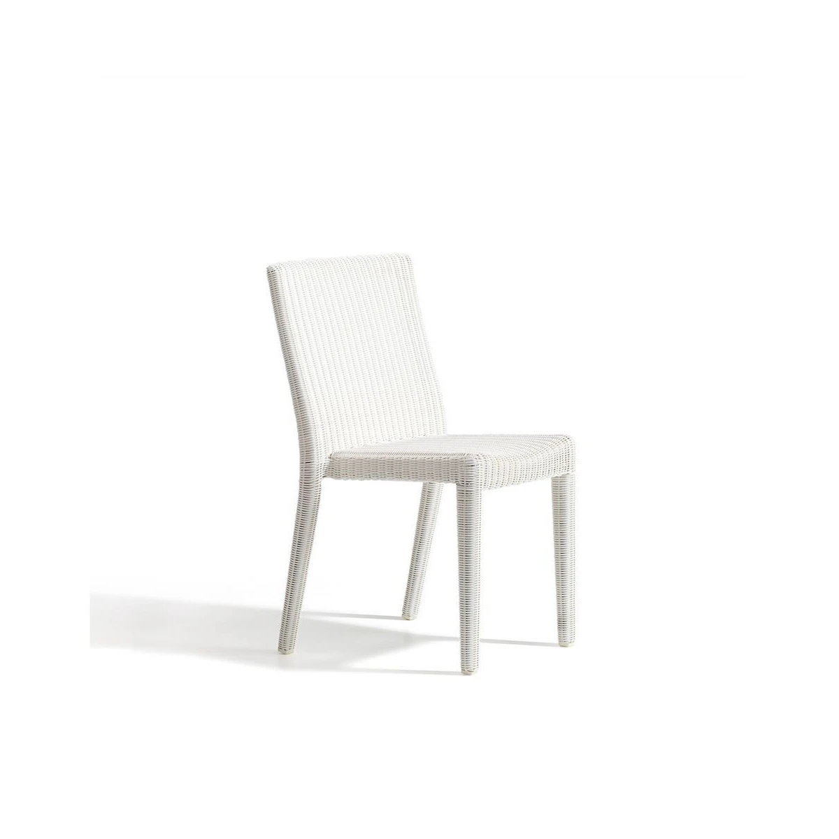 Stackable Agorà Chair in white and Weatherproof