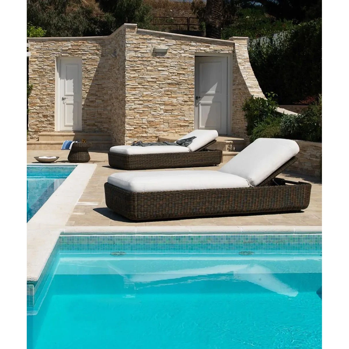 Agorà Sun lounger structure colour tropical brown - Your personal retreat