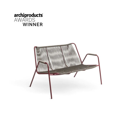 Unopiù Coco Bench – Metal & Rope Gartenmöbel