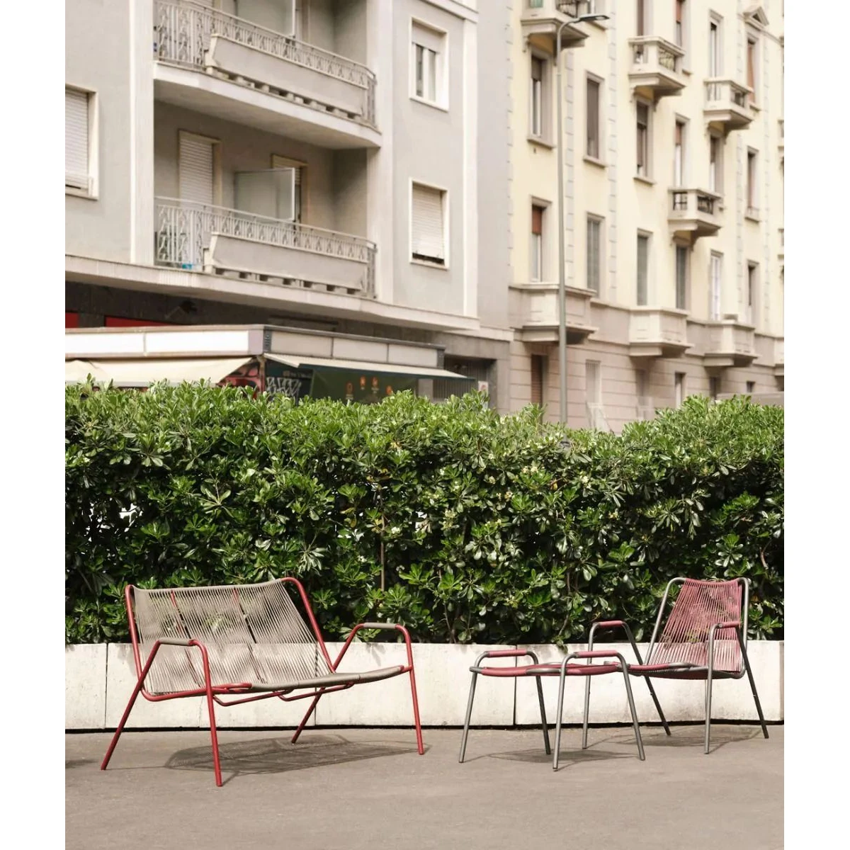 Unopiù Coco Bench – Metal & Rope Gartenmöbel