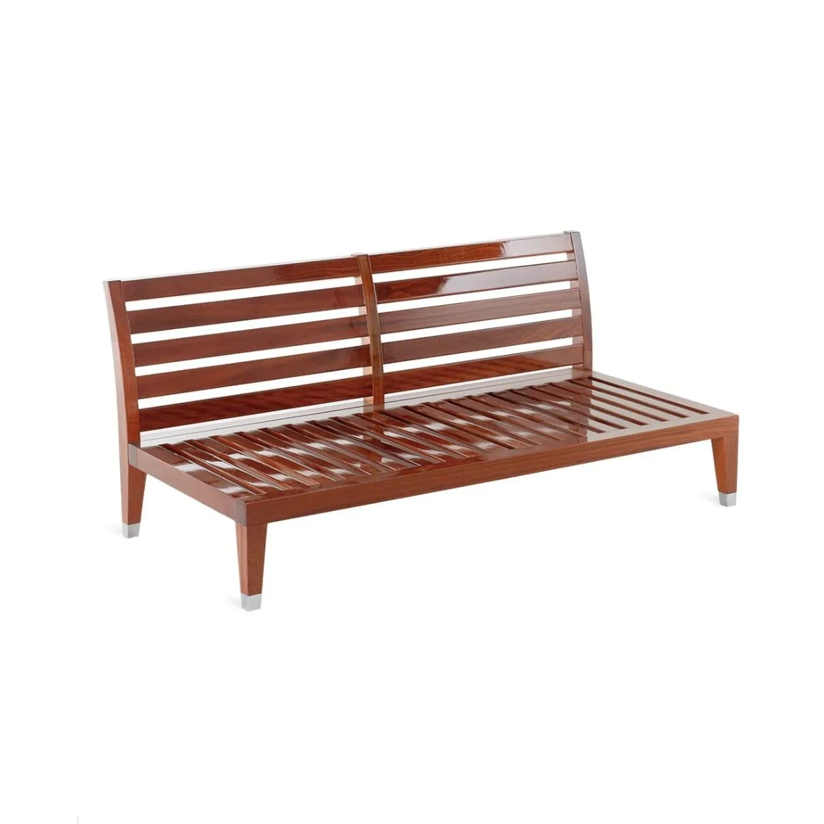 Sofa 2-Sitzer Unopiù C'est la vie ohne Sitzpolster - Mahagoni Luxus