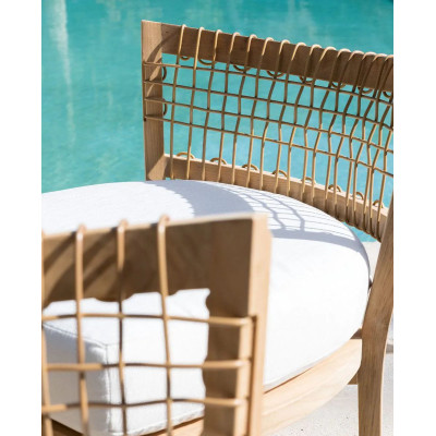 Poltrona bassa Synthesis di Unopiù senza cuscino seduta