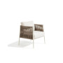 Luce Armchair by Unopiù - Elegant White Ivory Structure, No Cushions