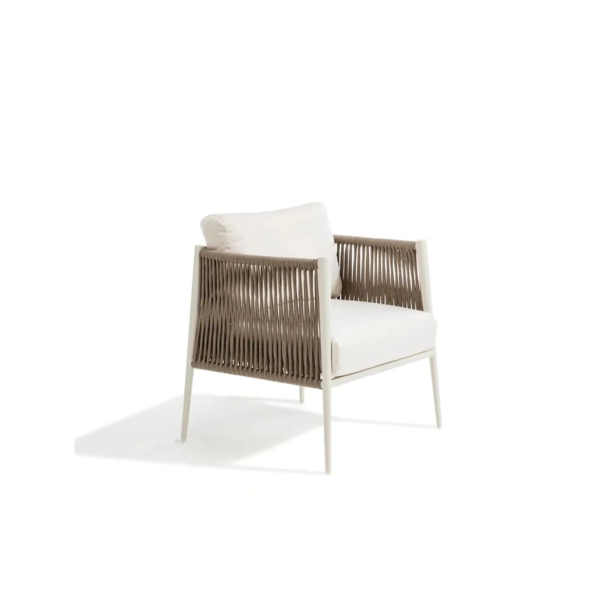 Fauteuil Luce Unopiù (structure blanc ivoire) – Aluminium blanc ivoire