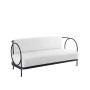 Ariete iron sofa in bronze without seat cushion