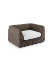 Poltrona Agorà di WaProLace, colore tropical brown senza cuscino