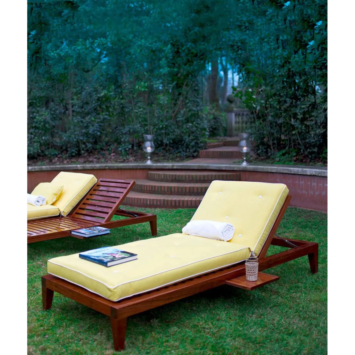 Unopiù C'est la vie - Mahogany Single Sun Lounger Luxury