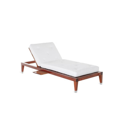 Elegant "C'est la vie" Single Lounge Chair in Polished Mahogany