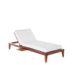 Single Lounge Chair "C'est la vie" in Polished Mahogany without Cushion