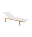 Lettino in teak Pevero di Unopiù