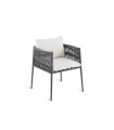 Armchair Luce Unopiù Graphite Grey without Seat Cushion