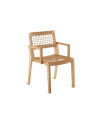 Synthesis Armchair by Unopiù in Teak/Waprolace