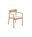 Pevero Armchair in Teak Wood and Rope by Unopiù without Seat Cushion