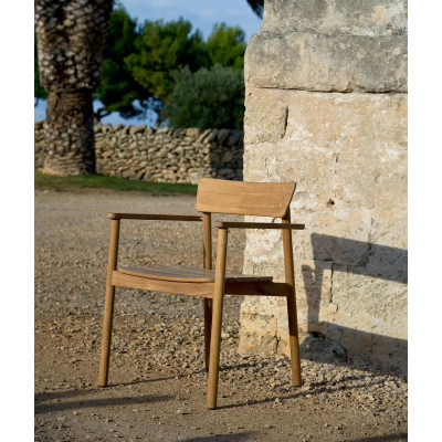 Small armchair in teak Pevero by Unopiù