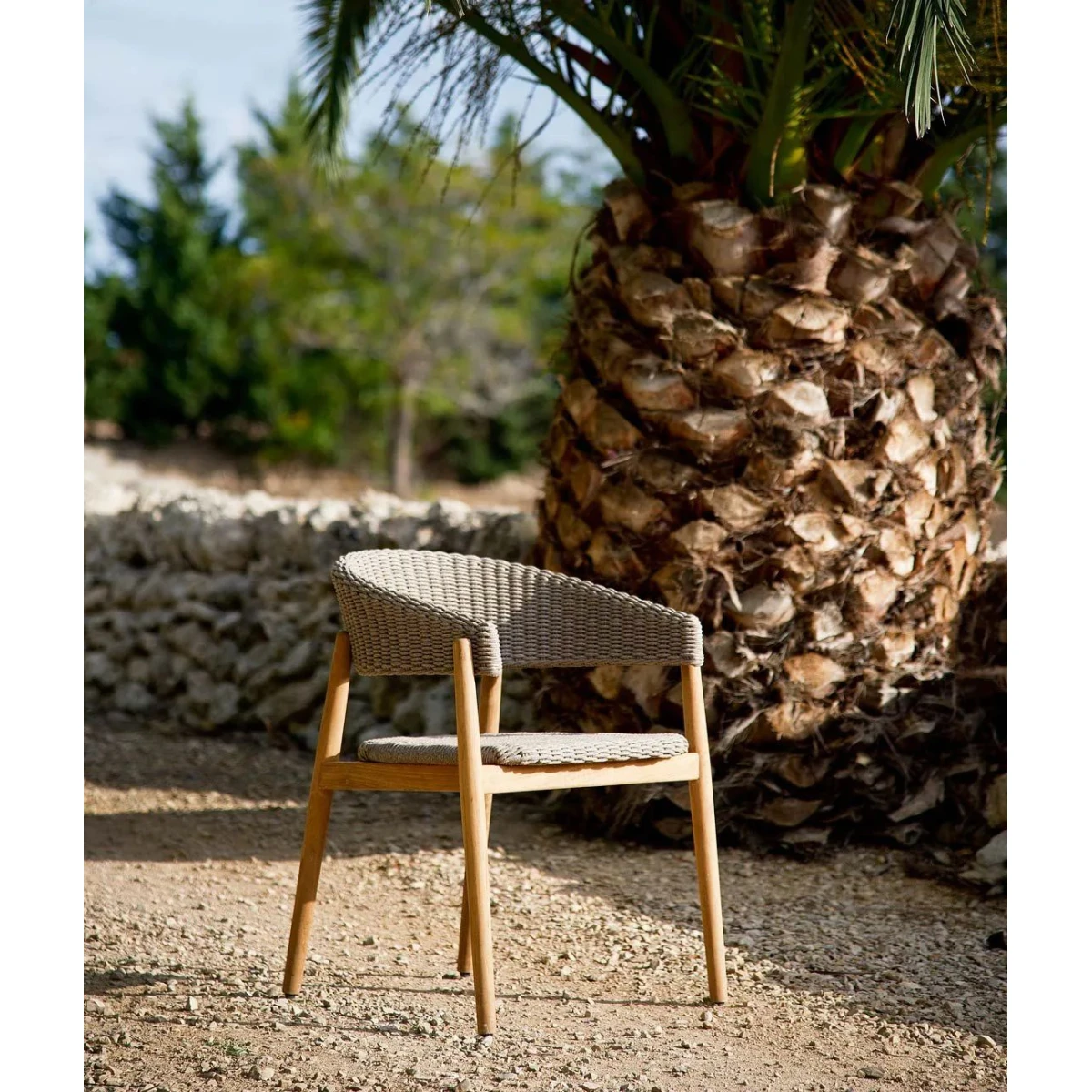 Fauteuil Pevero en teck et corde par Unopiù - Confort & Style