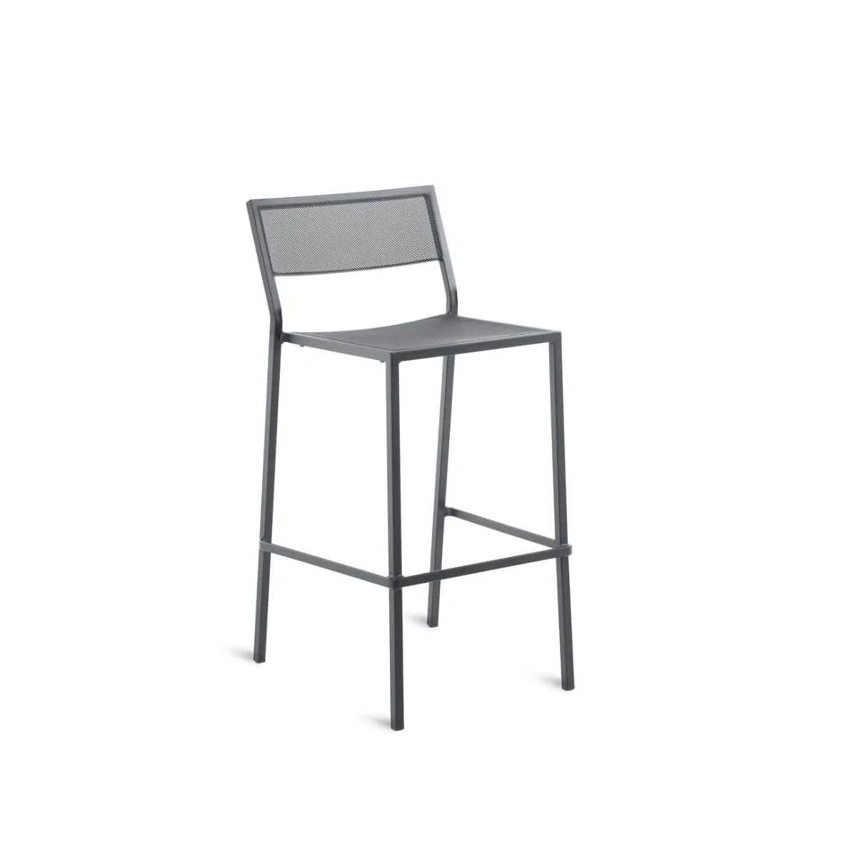 Unopiù Stool Conrad - Stackable Graphite Gartenmöbel