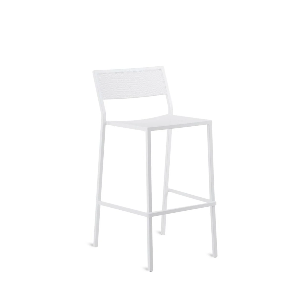 Unopiù Tabouret Conrad – Empilable Blanc Gartenmöbel