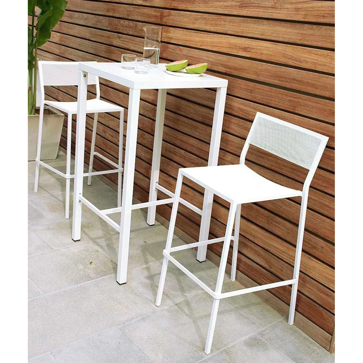 Unopiù Tabouret Conrad – Empilable Blanc Gartenmöbel