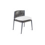 Luce Unopiù Graphite Gray Stackable Chair - No Seat Cushion