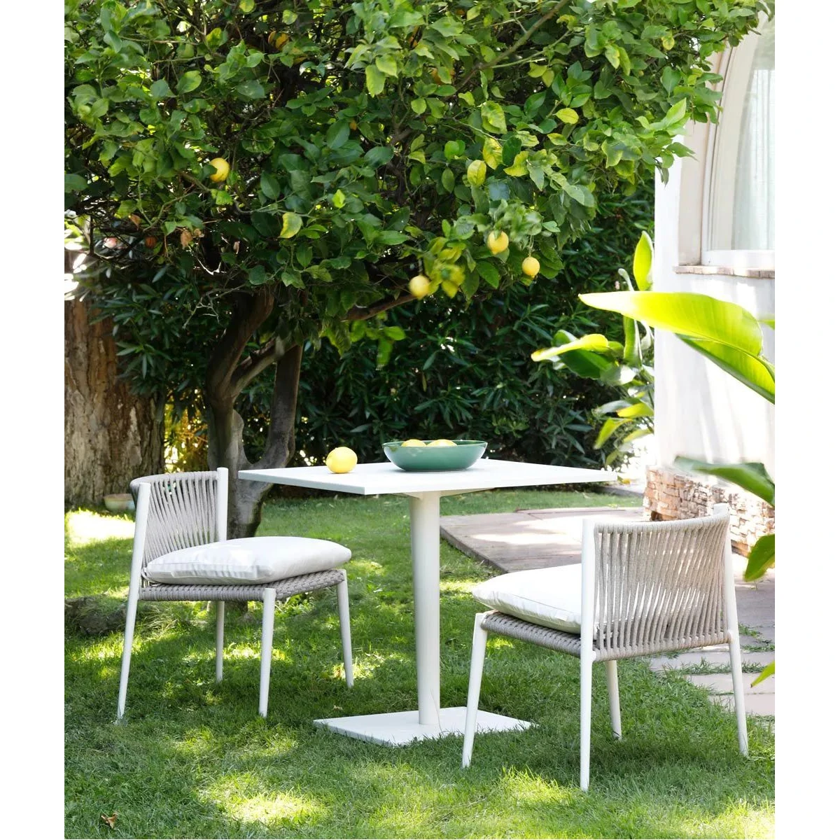 Stuhl (Struktur) Unopiù Luce stapelbar - Aluminiumrahmen