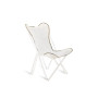 Toile en coton blanc fauteuil Emy
