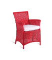 Unopiù Capri small armchair structure in WaProLace red