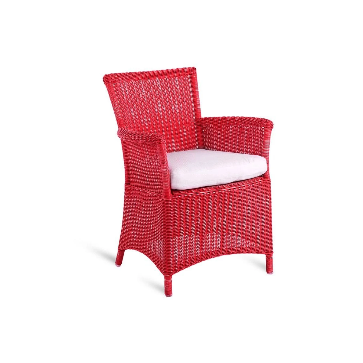 Unopiù Capri Red Armchair in WaProLace - No Seat Cushion