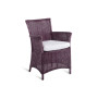 Unopiù Capri Plum Armchair in WaProLace - No Seat Cushion