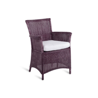 Fauteuil Unopiù Capri prune en WaProLace - Élégance sans coussin